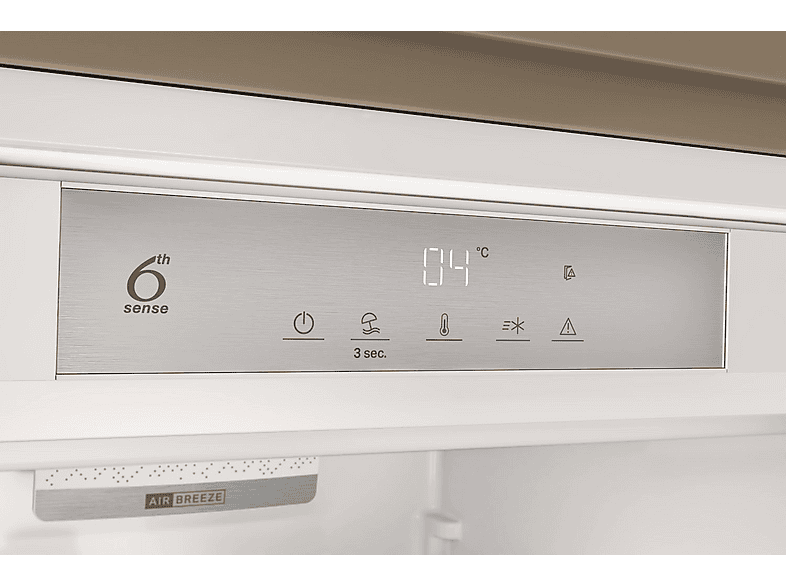 Frigorífico una puerta integrable - Whirlpool WHSD18A013C1, Altura 177 cm, Capacidad 306 l, Tecnología 6th sense, Inox