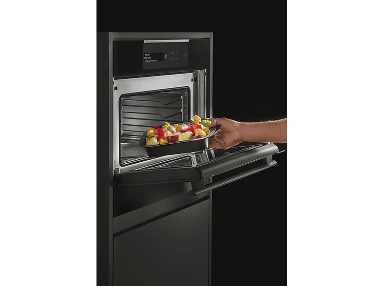 Microondas integrable - Haier I-Message Compact Series 4 HWO45NB4B0B1, 5 potencia, 34 l, Negro