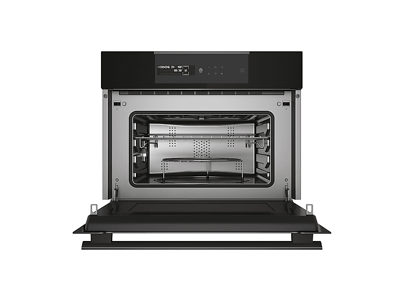 Microondas integrable - Haier I-Message Compact Series 4 HWO45NB4B0B1, 5 potencia, 34 l, Negro