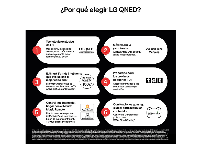 TV QNED 55" - LG 55QNED82A6B, UHD 4K, Procesador Inteligente α7 AI Processor 4K Gen8, Smart TV, DVB-T2 (H.265), Ashed Blue