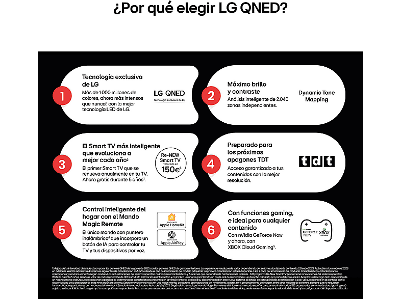 TV QNED 43" - LG 43QNED82A6B, UHD 4K, Procesador Inteligente α7 AI Processor 4K Gen8, Smart TV, DVB-T2 (H.265), Ashed Blue