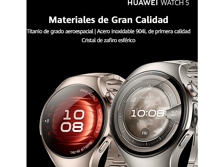Smartwatch - Huawei Watch 5, 46mm, 32 GB, NFC, Llamadas celulares eSIM, Morado (ref. 1598838)
