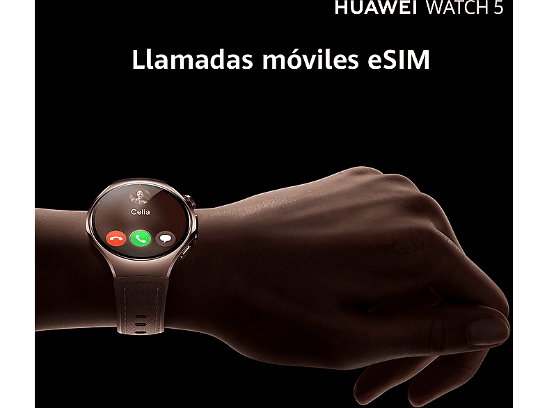 Smartwatch - Huawei Watch 5, 46mm, 32 GB, NFC, Llamadas celulares eSIM, Morado (ref. 1598838)