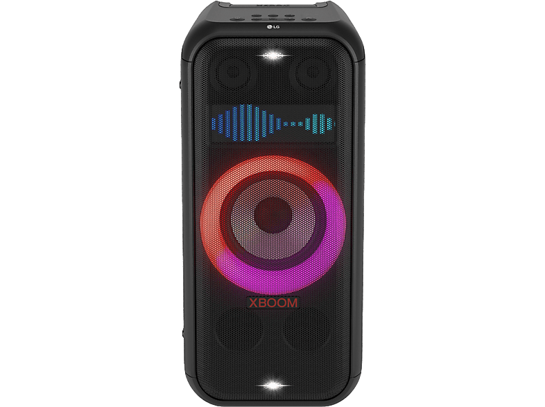 Altavoz gran potencia - LG XBOOM DXL7T, 250W, Con batería, Autonomía 20h, Para fiestas, karaoke, Luces y Pantalla LED, Efectos DJ, BT, Asa Telescópica