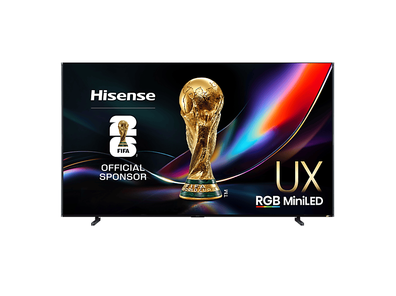 TV RGB Mini LED 116" - Hisense 116UXQ, UHD 4K, Dynamic X‑Display, Procesamiento con IA, Negro