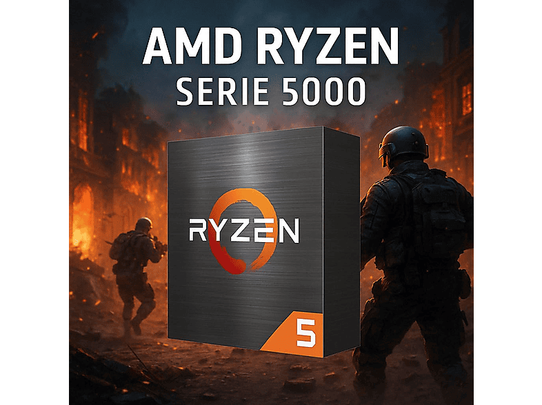 Pack PC gaming - Deepgaming Nexus, AMD Ryzen 7-5700G, 32 GB RAM, 1 TB SSD, Radeon™ RX Vega, Windows 11 Pro, Monitor 24 " Full-HD, Negro