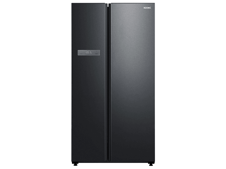 Frigorífico americano - Koenic KDD 211 A NF IN B, No Frost, 177 cm, 592 l, Side-by-Side, Libre Instalación, Touch Control, Dark Inox