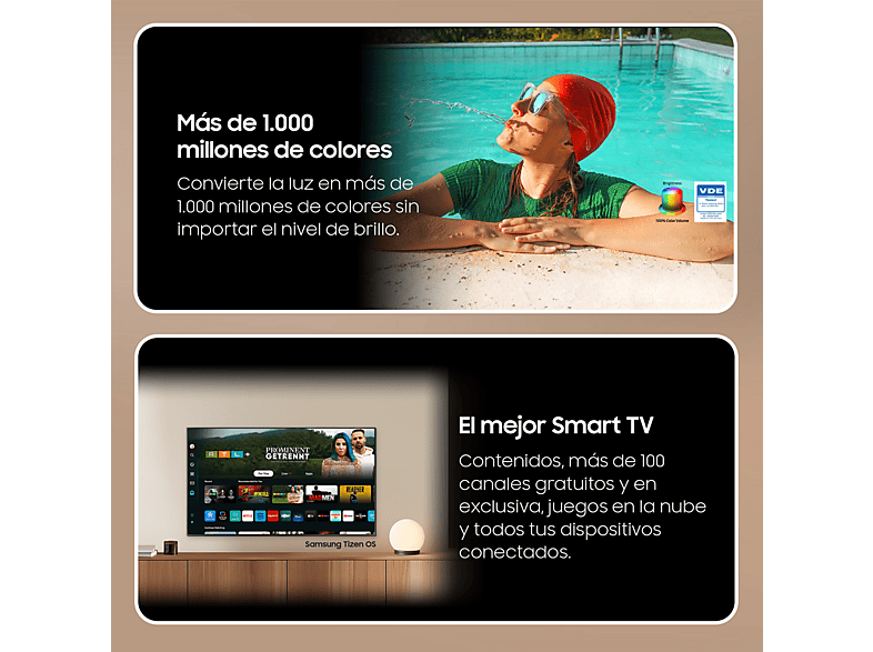 TV QLED 75" - Samsung TQ75Q77DATXXC, QLED 4K, Procesador Quantum 4K, Smart TV, Titan gray