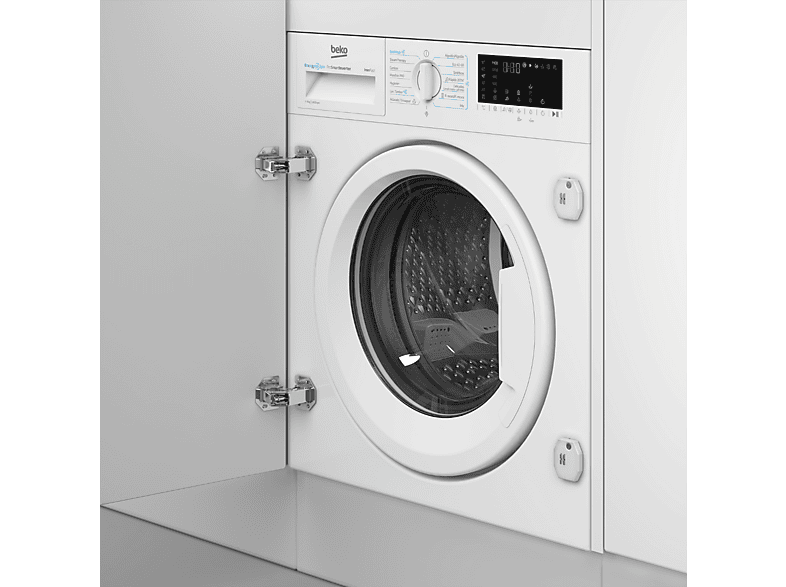 Lavadora integrable - Beko B3WBT49435WB, 9kg, 1400 rpm, Motor ProSmart, Energy Spin, Sin panelar
