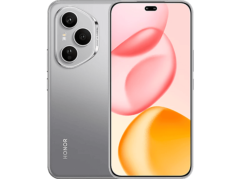 Móvil - Honor 400 Pro 5G, Lunar Grey, 512GB, 12GB RAM, 6.7" AMOLED, Qualcomm Snapdragon 8 Gen 3, 5300 mAh, MagicOS 9.0