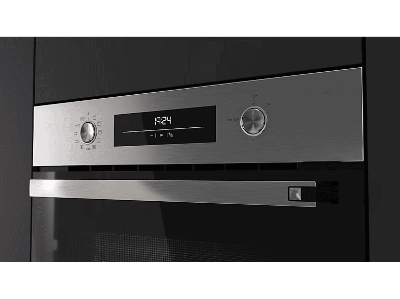 Horno - Teka HSB 6360 P, Multifunción, Pirolítico, 70l, 59.5 cm Ancho, 8 Funciones de Cocinado, Esmalte BrightClean, Acero inoxidable