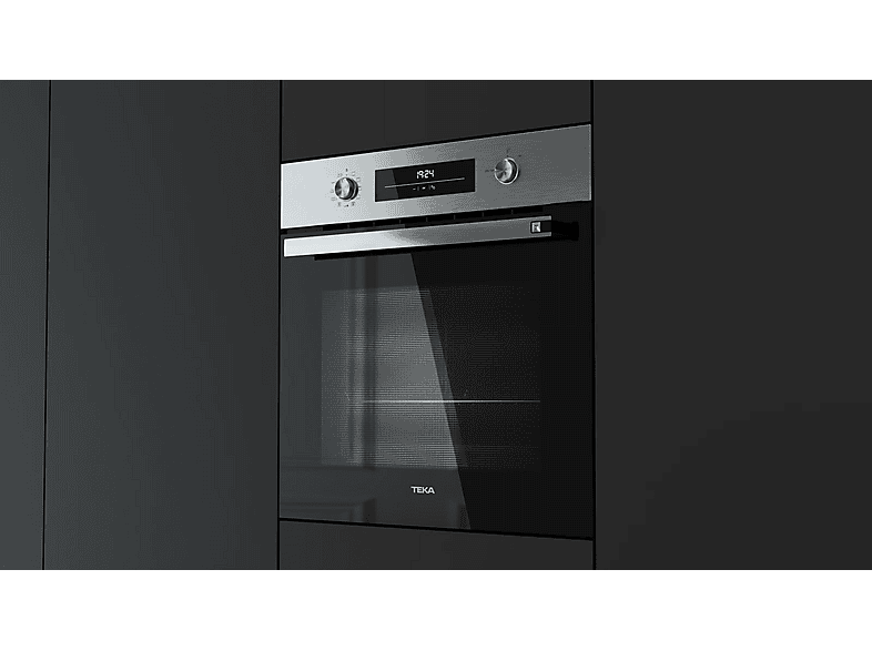 Horno - Teka HSB 6360 P, Multifunción, Pirolítico, 70l, 59.5 cm Ancho, 8 Funciones de Cocinado, Esmalte BrightClean, Acero inoxidable