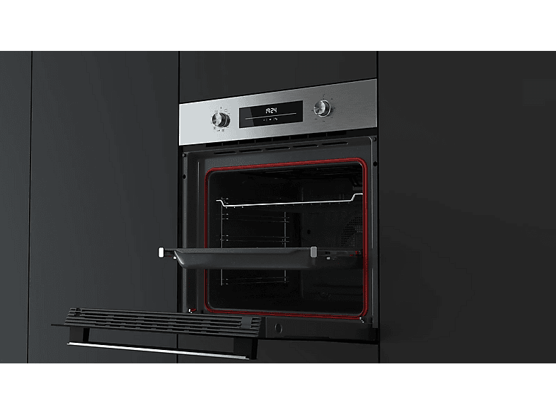Horno - Teka NEO HSB 6360, Multifunción, Sistema HydroClean, 70l, 59.5 cm, 8 Funciones de Cocción, Pantalla LED, Acero inoxidable