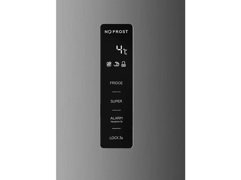 Frigorífico una puerta - Koenic KFR 631 E NF IN, No Frost, 185 cm, 359 l, Touch Control, Inox