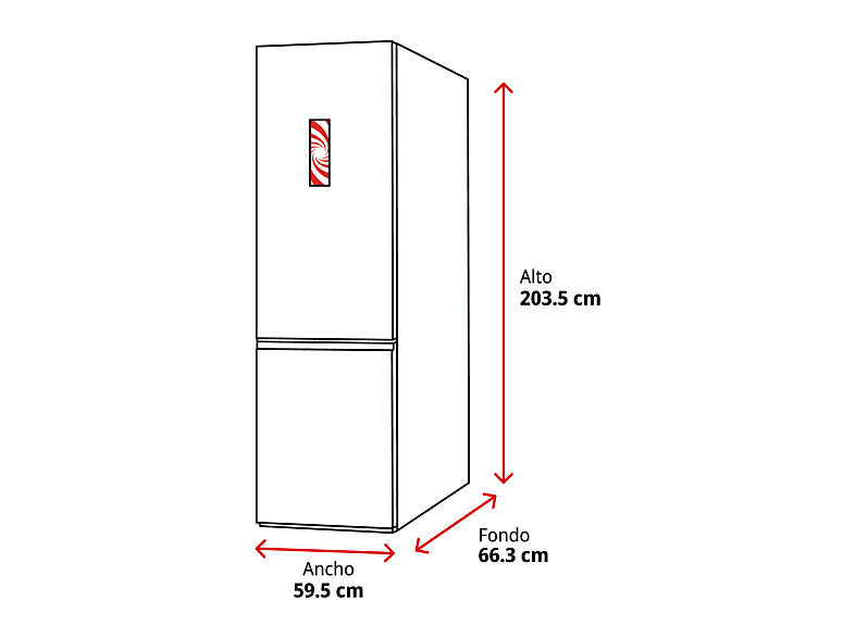 Frigorífico combi - Beko B7RCNE408HXBR, NeoFrost Dual Cooling, 203.5 cm, 355 l, AeroFlow, Tecnología Harvest Fresh, Gris