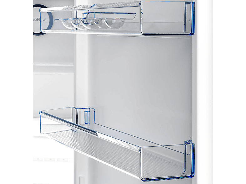 Frigorífico combi - Beko B7RCNE408HXBR, NeoFrost Dual Cooling, 203.5 cm, 355 l, AeroFlow, Tecnología Harvest Fresh, Gris