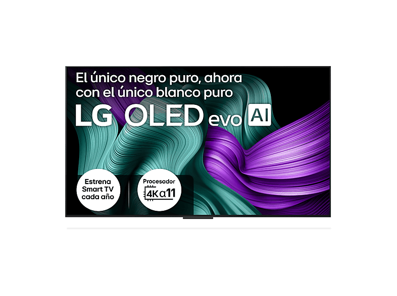 TV OLED 65" - LG OLED65M59LA, UHD 4K Inalámbrico, Procesador Inteligente α11 AI Processor 4K Gen2, Smart TV, DVB-T2 (H.265), Rocky Black