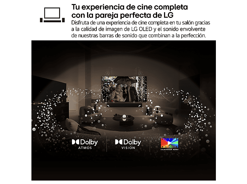 TV OLED 65" - LG OLED65M59LA, UHD 4K Inalámbrico, Procesador Inteligente α11 AI Processor 4K Gen2, Smart TV, DVB-T2 (H.265), Rocky Black