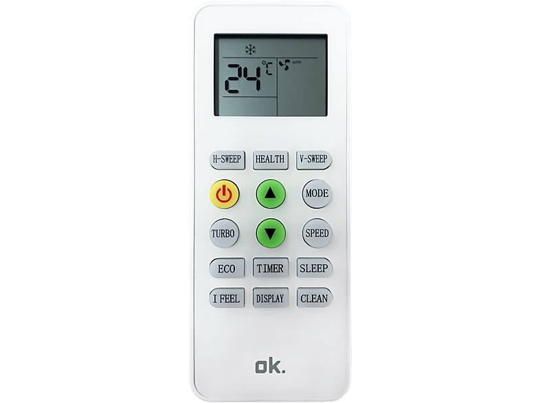 Aire acondicionado Split 1 x 1 - OK . OAC 92625 ES SET, 2236 fg/h, Función de calentamiento, Blanco