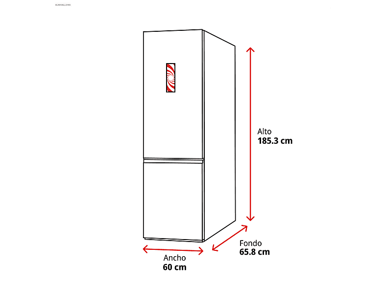 Frigorífico combi - Samsung RB34C672EWW/EF, All Around Cooling, 185.3 cm, 344 l, Blanco