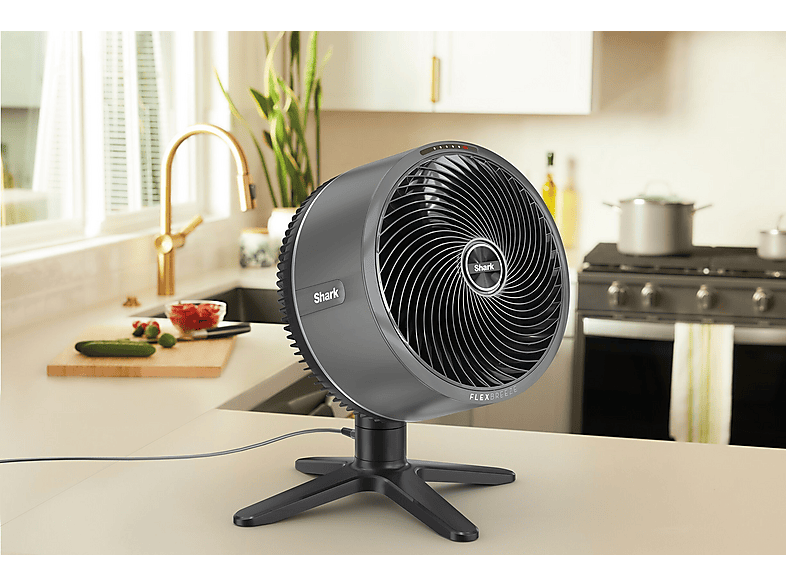 Ventilador de sobremesa - Shark FA150EU, 55 W, 5 velocidades, Gris