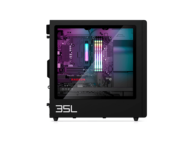 PC Gaming - HP Omen 35L Gaming Desktop GT16-0099ns, Intel Core i5-14400F, 32 GB RAM, 1 TB SSD, GeForce RTX™ 5060 Ti, Windows 11 Home, Negro