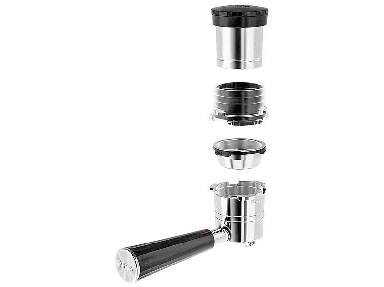 Cafetera express - Ninja Luxe Café Premier ES601EU, 9 bar, 1650W, 2 Tazas, Capacidad del depósito 2L, Capacidad de café en grano 250g, Plata