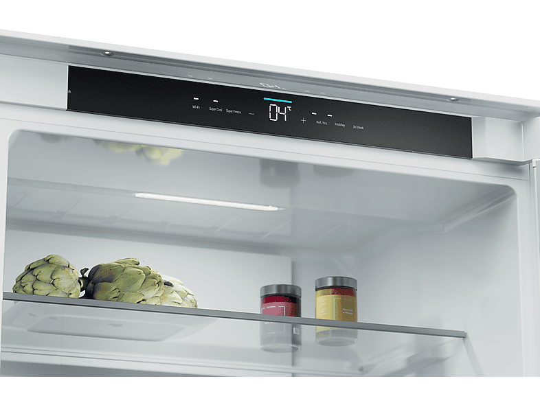 Frigorífico combi integrable - Haier HBQW5719E, No Frost, 193.5 cm, 382 l, Sin Panelar