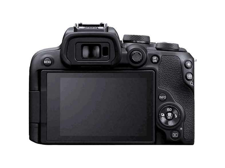 Cámara EVIL - Canon EOS R10 + Objetivo RF-S 18-150mm f/3.5-6.3 IS STM, 24.2 megapixel, Wi-Fi, Negro