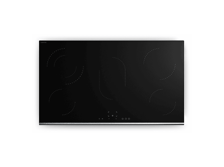 Placa de vitrocerámica - Klarstein VeroSteel, 5 zonas, 91 cm, Negro