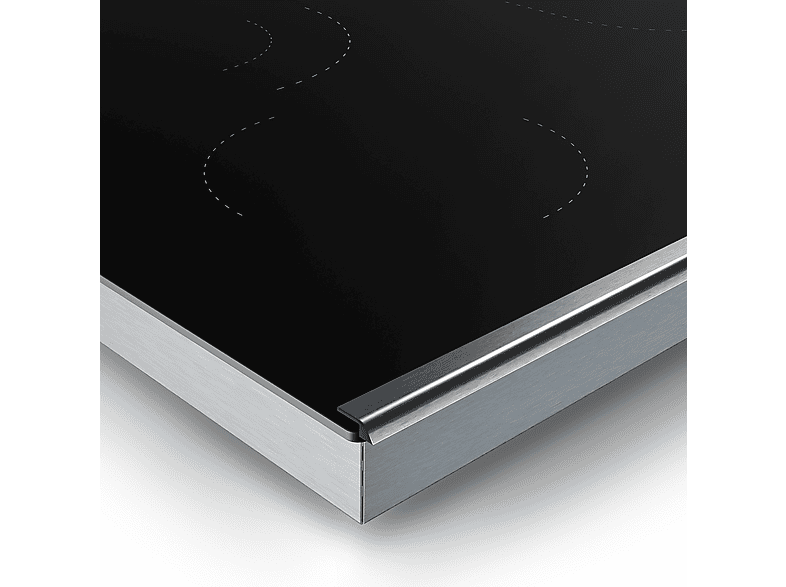 Placa de vitrocerámica - Klarstein VeroSteel, 5 zonas, 91 cm, Negro