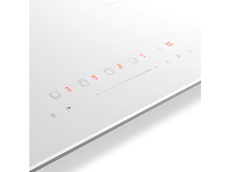 Placa de inducción - Klarstein Velaire, 4 zonas, 59,30 cm, Blanco