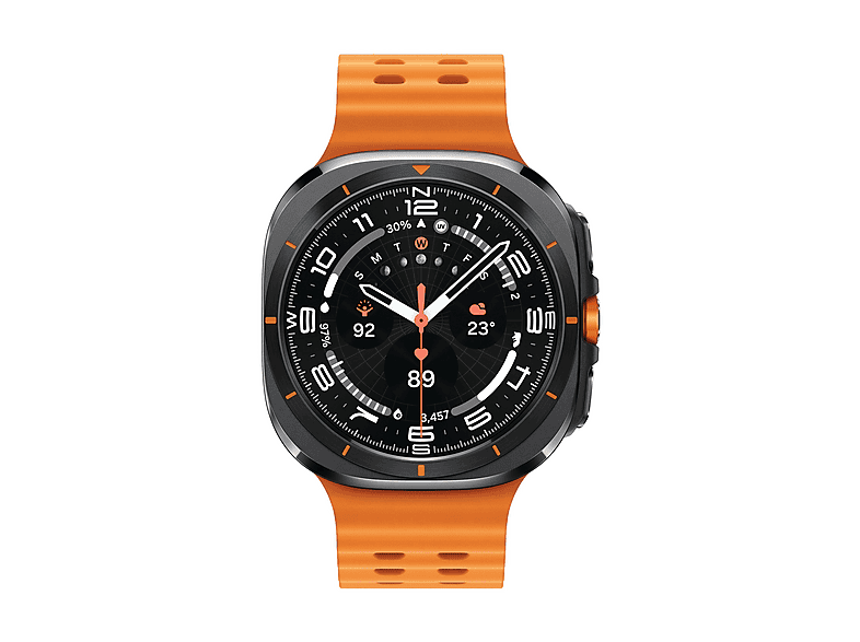 Smartwatch - Samsung Watch Ultra LTE (2025), 47 mm, 4G, 1.47", Exynos W1000, 64 GB, 2 GB RAM, 590 mAh, Android, Naranja / Gris Titanio
