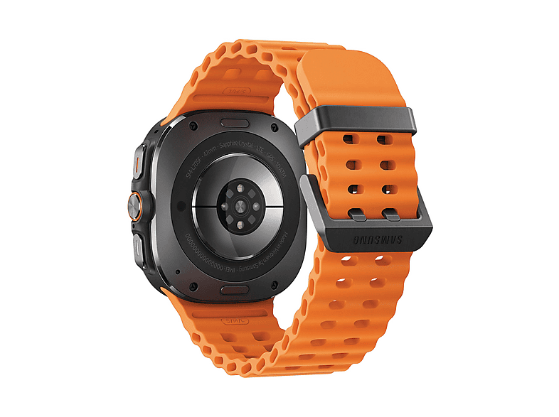 Smartwatch - Samsung Watch Ultra LTE (2025), 47 mm, 4G, 1.47", Exynos W1000, 64 GB, 2 GB RAM, 590 mAh, Android, Naranja / Gris Titanio