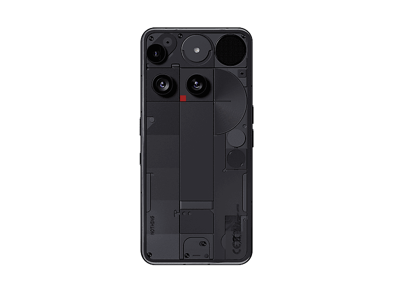Móvil - Nothing Phone 3, Negro, 512GB, 16 GB, 6.67" AMOLED, Qualcomm® Snapdragon 8S Gen 4, 5150 mAh