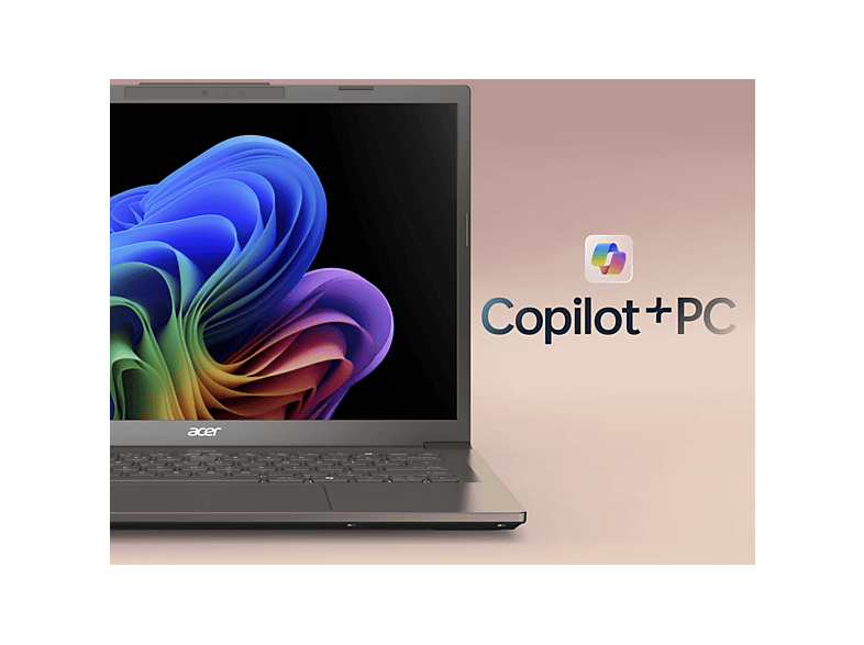 Portátil - Acer Aspire 14 AI A14-52M Copilot+ PC, 14" WUXGA OLED, Intel® Core™ Ultra 5 226V, 40 TOPS, 16GB RAM, 1TB SSD, Arc™ GPU Graphics, Windows 11