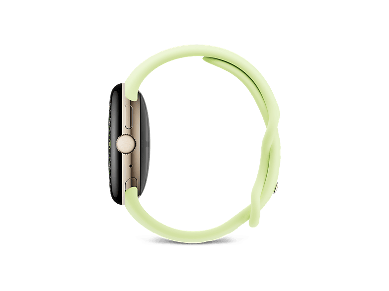 Smartwatch - Google Pixel Watch 4, AMOLED, 41 mm, Correa S-L, Aluminio 100% reciclado, Con Gemini, Oro/Verde lima