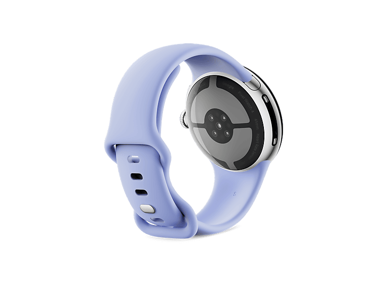 Smartwatch - Google Pixel Watch 4, AMOLED, 41 mm, Correa S-L, Aluminio 100% reciclado, Con Gemini, Plata/Lila