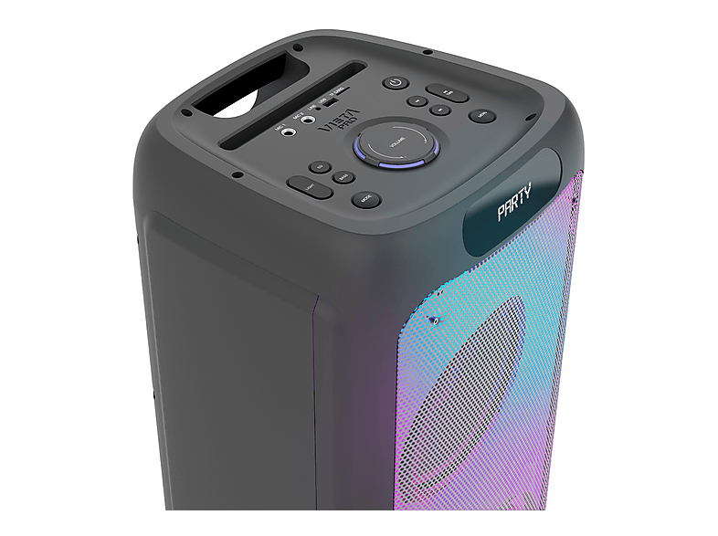 Altavoz de gran potencia - Vieta Party 220, 70 W, Con batería, Autonomía 9h, Bluetooth, Negro