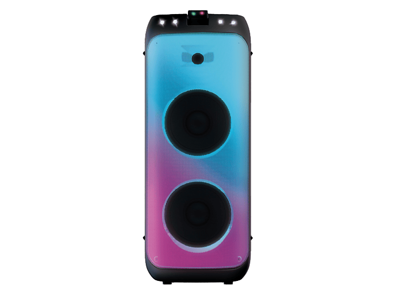 Altavoz de gran potencia - Vieta Pro Party 330, 120 W, Con batería, Autonomía 14h, Bluetooth, Luces, flashes y lásers sincronizados con música, Negro