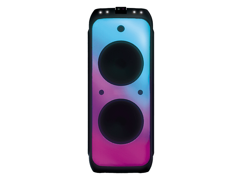 Altavoz de gran potencia - Vieta Pro Party 440, 160 W, Con batería, Autonomía 12h, Bluetooth, Luces, flashes y lásers sincronizados con música, Negro