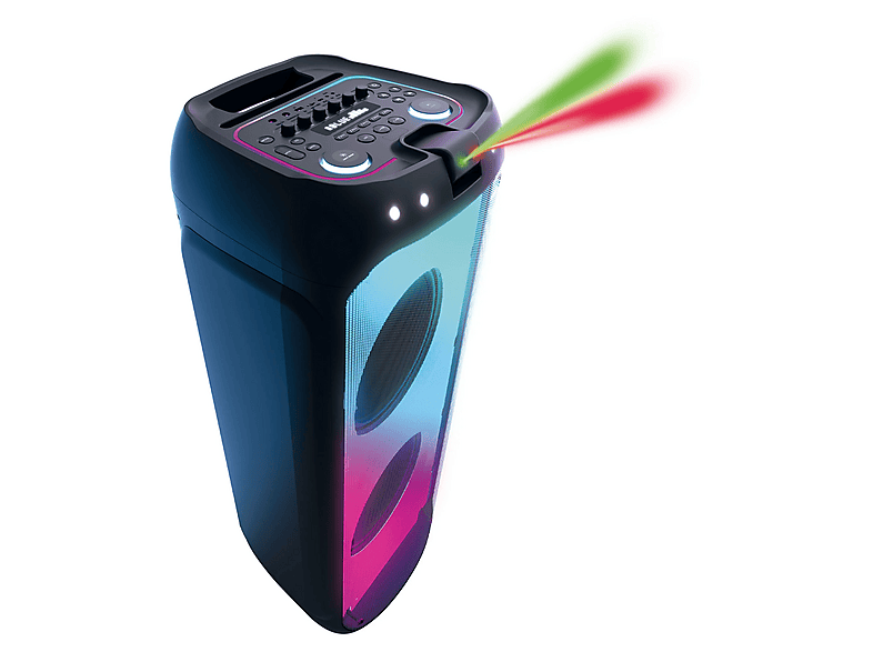 Altavoz de gran potencia - Vieta Pro Party 440, 160 W, Con batería, Autonomía 12h, Bluetooth, Luces, flashes y lásers sincronizados con música, Negro