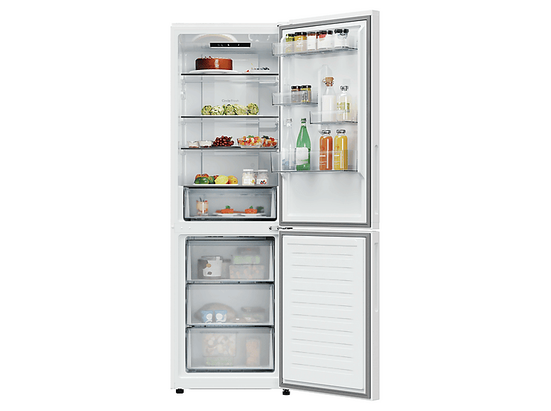 Frigorífico combi - Candy CNCQ2T618CW Fresco 300, Total No Frost, 185 cm, 355 l, Blanco
