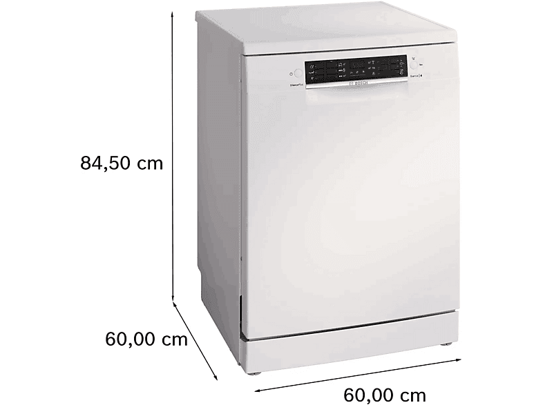 Lavavajillas - Bosch SMS46KW02E, 13 cubiertos, 6 programas, 60 cm, AquaStop, Blanco