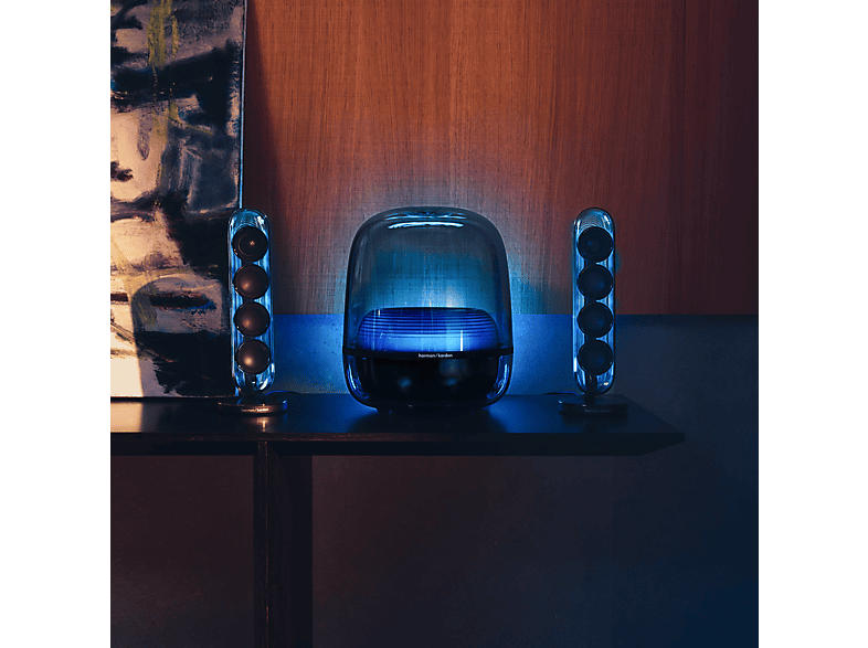 Altavoz bluetooth - Harman Kardon SoundSticks 5, 190W RMS, Bluetooth, Conectividad HDMI ARC, Negro