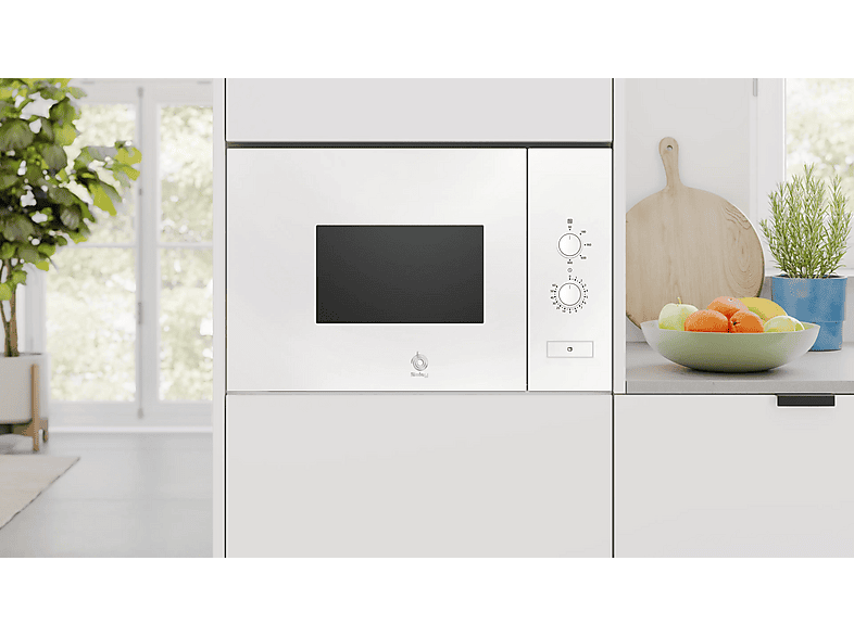 Microondas integrable - Balay 3CP5002B3, 800 kW, 5 niveles, 20 l, Cristal Negro