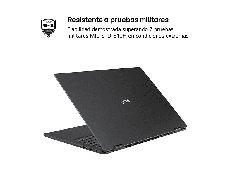 Portátil - LG 16Z90TR-E.AD88B, 16" WQXGA, Intel® Evo™ Edition Core™ Ultra 7-255H, 32 GB RAM, 1 TB SSD, GeForce RTX™ 5050, W11H
