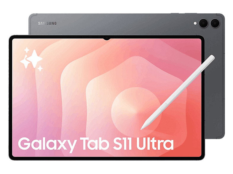 Tablet - Samsung Galaxy Tab S11 Ultra, 5G, 14.6" WQXGA+, 12 GB RAM, 512 GB, Gris, con S Pen