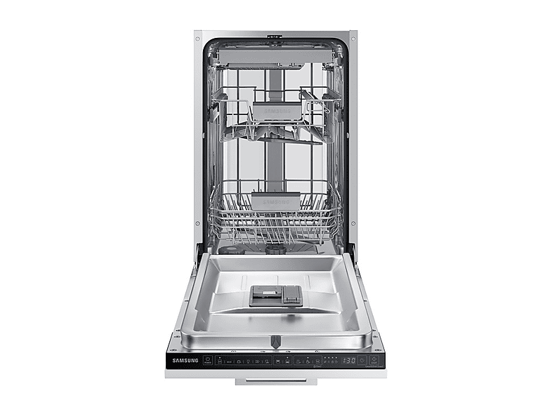 Lavavajillas integrable - Samsung DW50DG450B00ET, 10 servicios, 6 programas, 44.8 cm, No Panelable, Blanco
