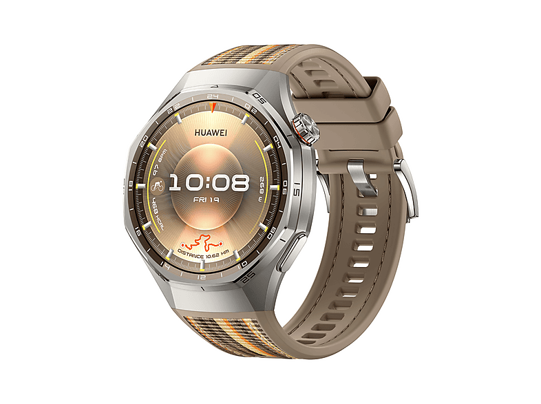 Smartwatch - Huawei Watch GT6 Pro, 46mm, Pantalla AMOLED, 21 días Autonomía, Monitorización avanzada de Salud, BT, Resistente al Agua, ECG, Marrón